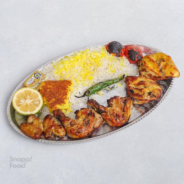 چلو جوجه کباب با استخوان مخصوص