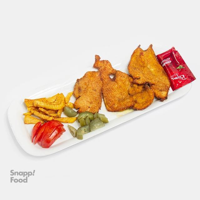 خوراک شنیسل مرغ