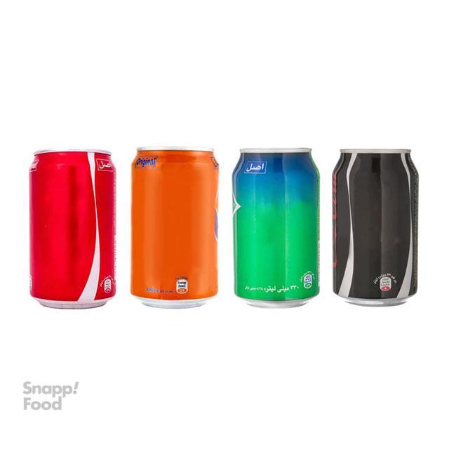 نوشابه قوطی کوکاکولا