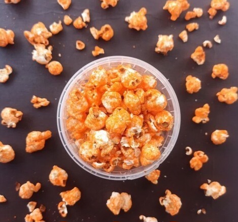 پاپ کورن توپی پنیری و کچاپ