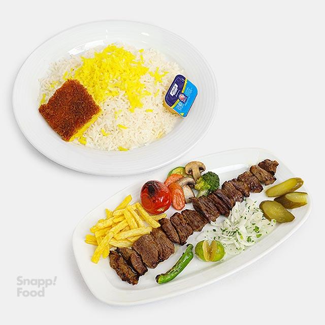 چلو کباب چنجه