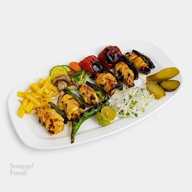 خوراک جوجه کباب فیله شالتو
