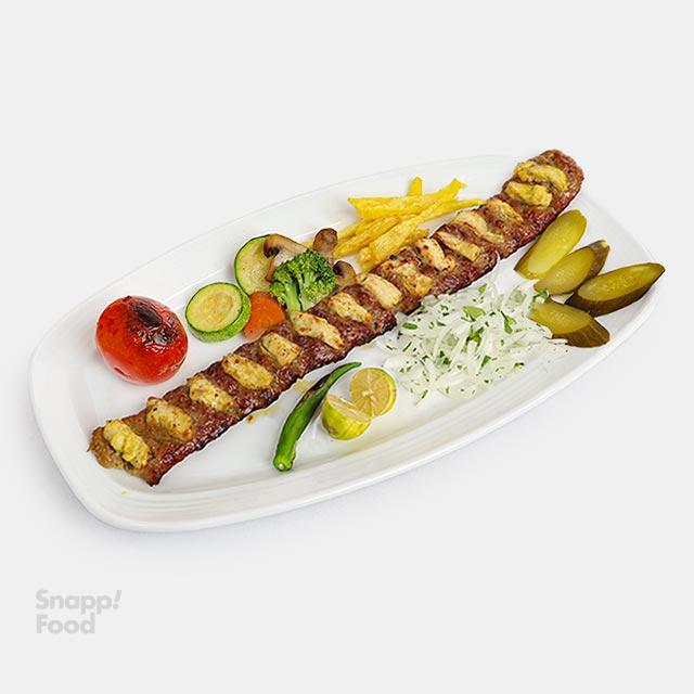 خوراک کباب لقمه نگین دار