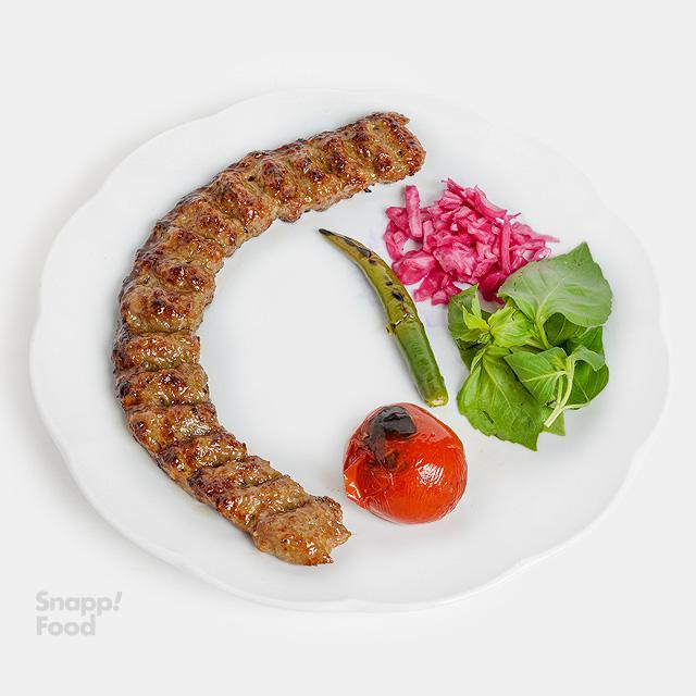 خوراک کباب کوبیده(یک سیخ)