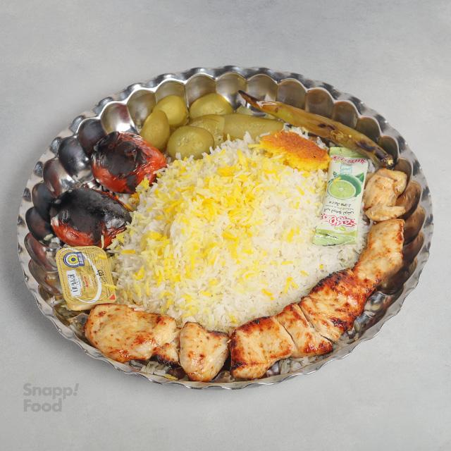 چلو جوجه کباب سینه(مخصوص)