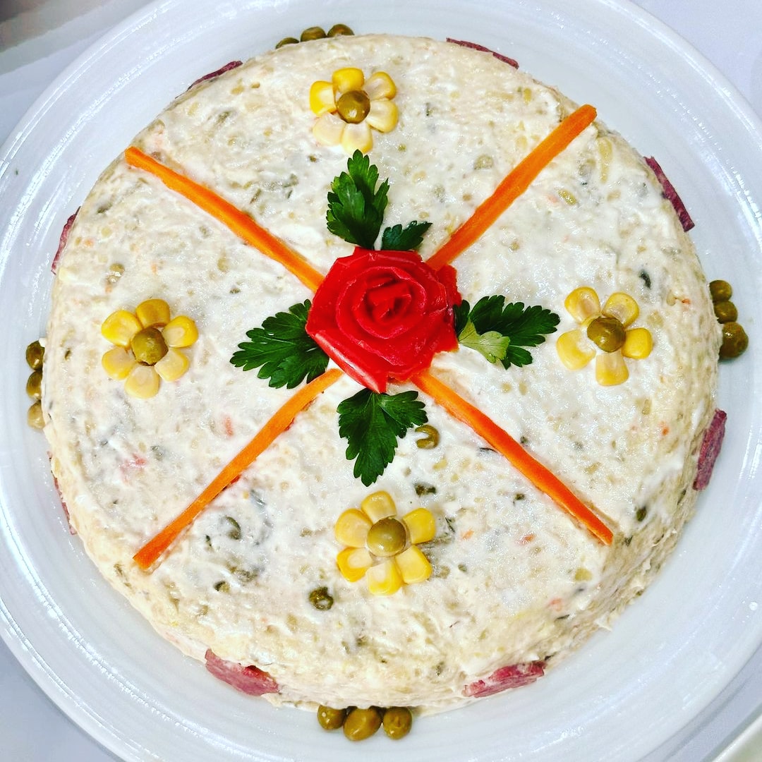 سالاد الویه یک نفره