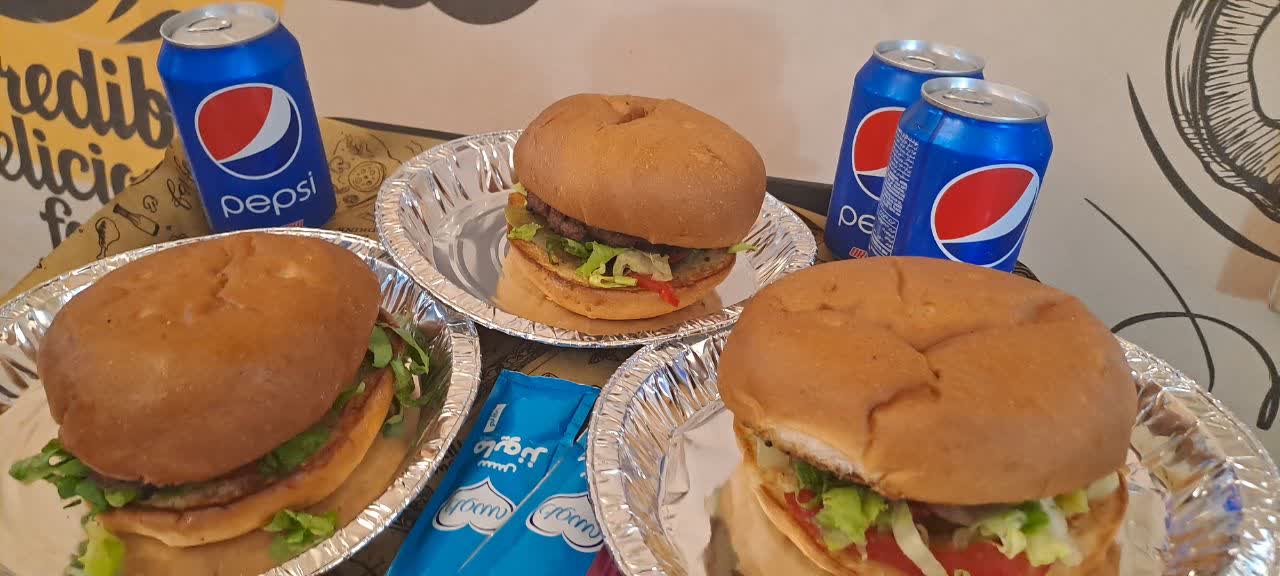 برگر ذغالی (گوسفندی)