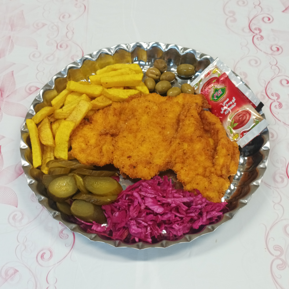 چهارشنبه: خوراک شنیسل مرغ