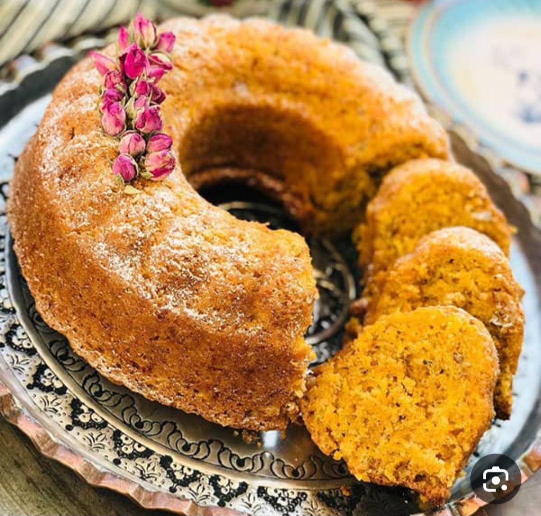 کیک هویچ و گردو