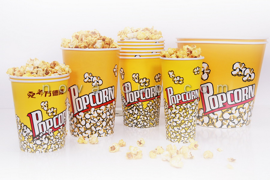 لیوان کاغذی پاپ کورن ۱۰۰۰ و ۱۳۵۰ سی سی 